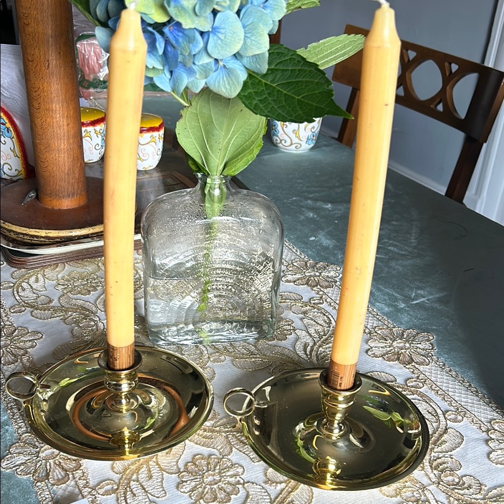 Elegant Gold Candle Holders
